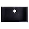 Alfi Brand Black 30" Undermount Sgl Bowl Granite Composite Kitchen Sink AB3020UM-BLA - alternate 7